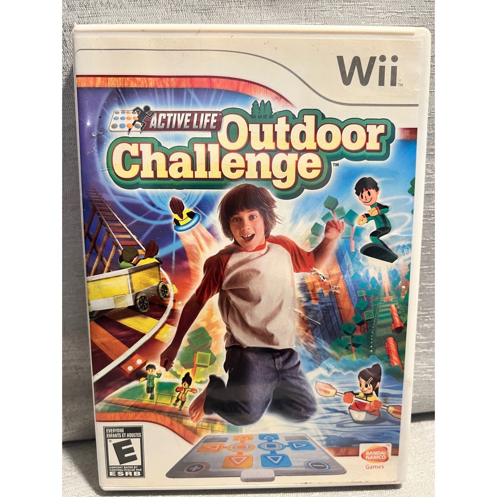 Active Life Outdoor Challenge Nintendo Wii Game Bandai Namco RVL P RFAE CIB